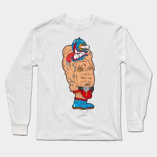 Luchador Loco (Crazy Wrestler) Long Sleeve T-Shirt